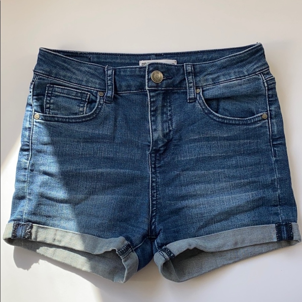 high rise jean girls shorts